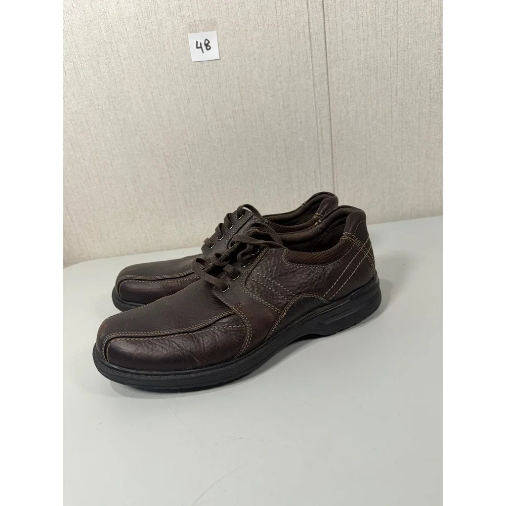 Clarks Mens Brown Leather Lace Up Oxford Shoes Size 12 M 26103260
